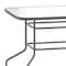 Flash Furniture Silver 55x31.5 Glass Patio Table - Umbrella Hole TLH-089-SV-GG - alternate 10